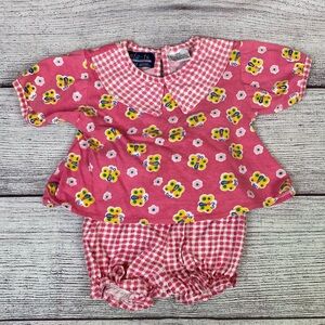 Vintage Pink Butterfly 2 Piece girls set